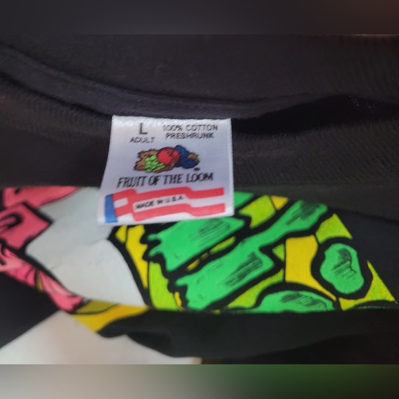 Vintage Green Jello Duh Tour 1993 Concert T-shirt Authentic Large - Picture 7 of 7